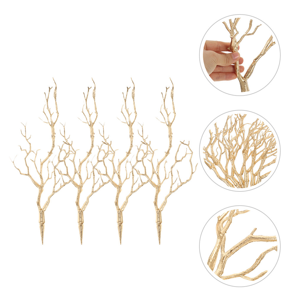 Photography Hotel - 4Pcs Sturdy Lightweight Simulated Branches Decorative