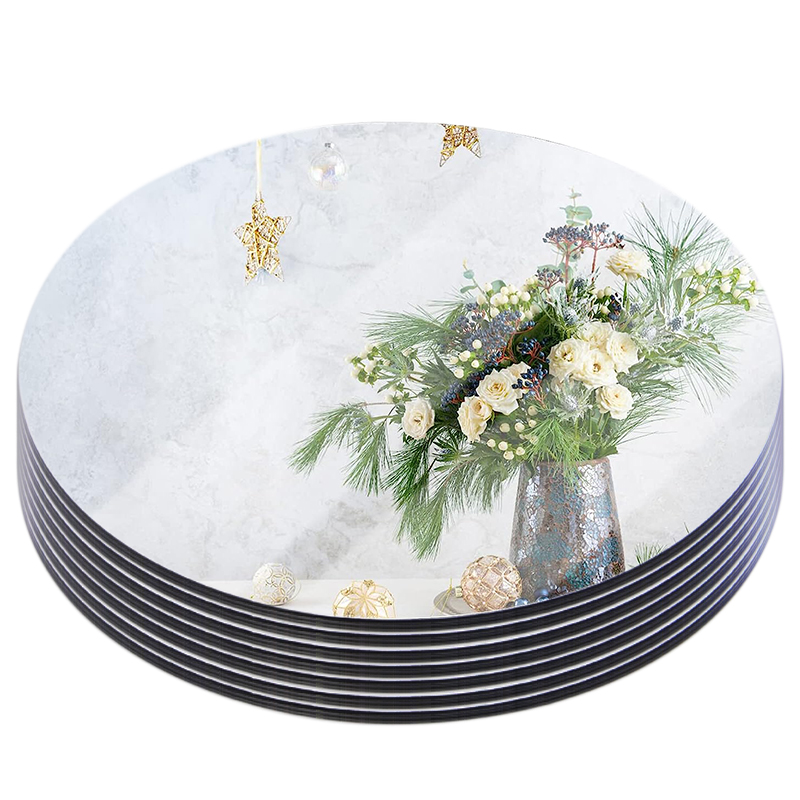 20cm Round Mirror Glass Tray   - огляд і ціна Photography Term