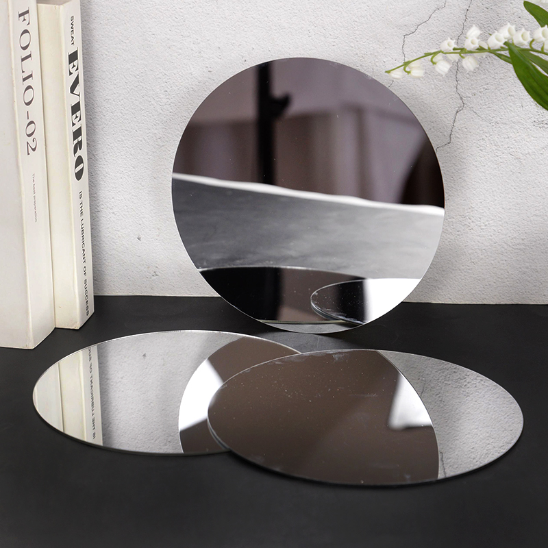 20cm Round Mirror Glass Tray   - огляд і ціна Photography Term
