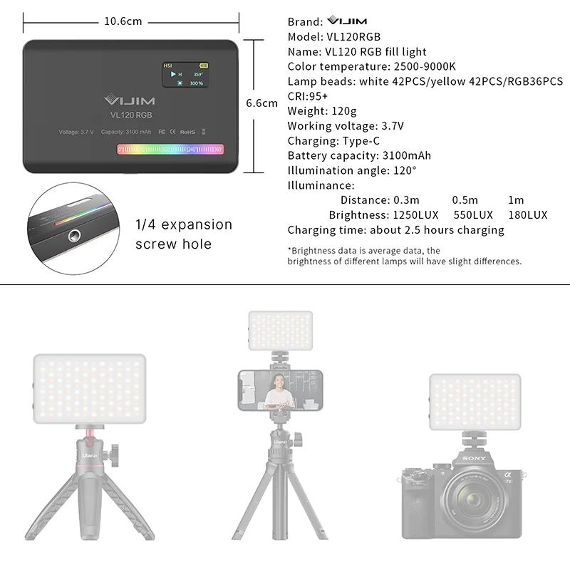 2026 New120 RGB Pocket Fill Li - огляд і ціна Photography With Mobile