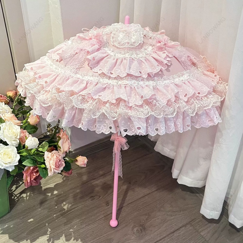 Handmade Pink Floral Heart Lac - огляд і ціна Photography Umbrella