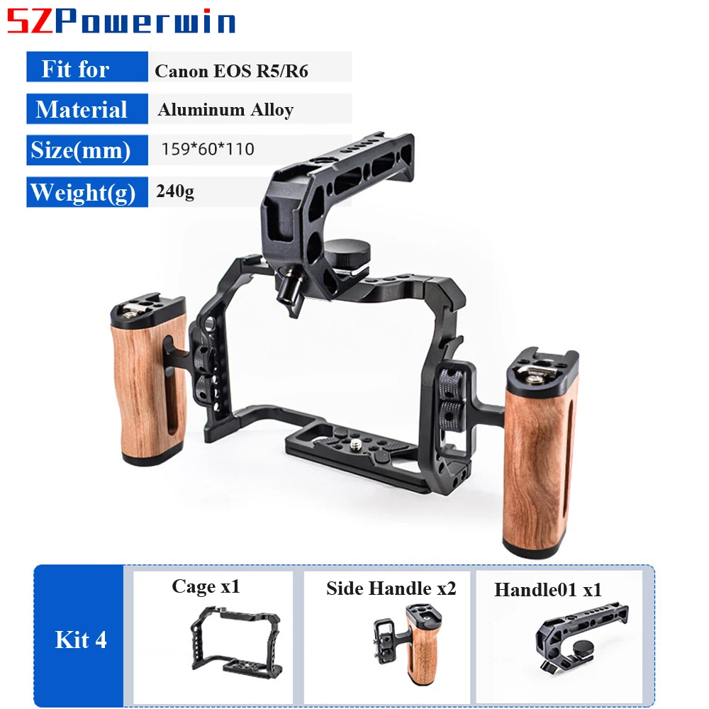 Powerwin For Canon EOS R5 R6 C - огляд і ціна Camera Cage Rig