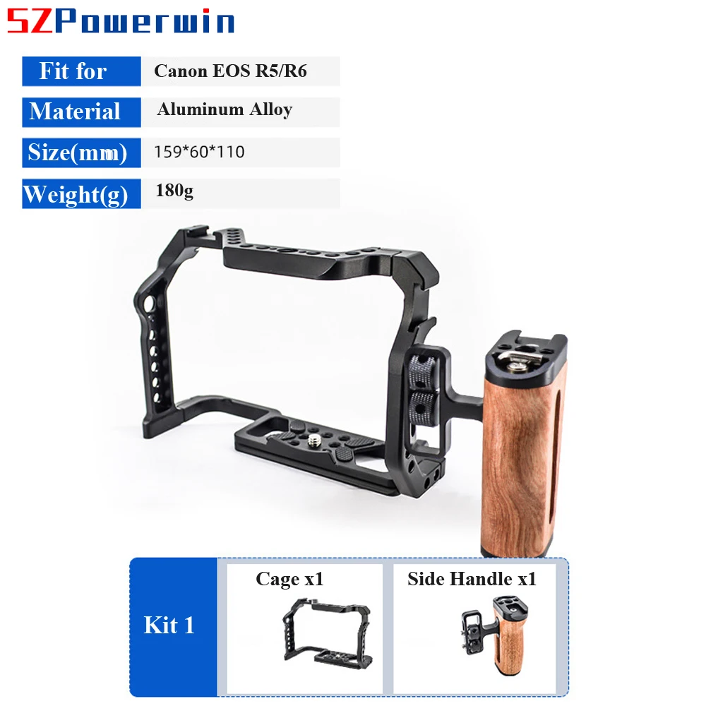 Powerwin For Canon EOS R5 R6 C - огляд і ціна Camera Cage Rig