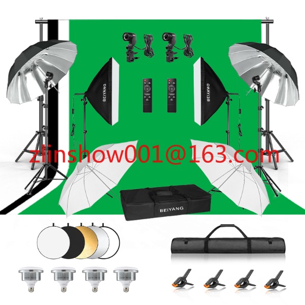 Photo Studio Equipment 2.6*3m/ - огляд і ціна Photography Umbrella Lighting Kit
