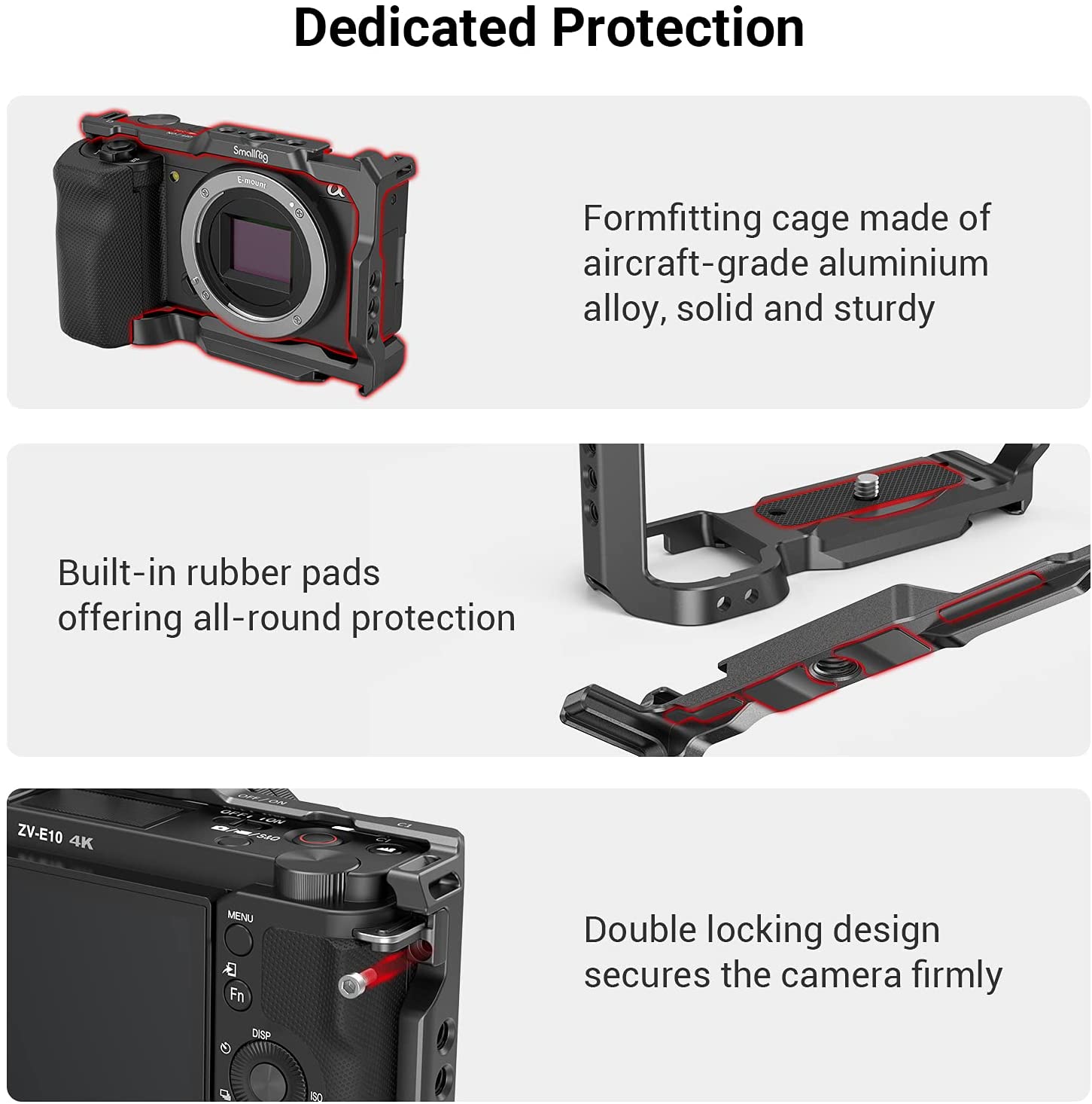 SmallRig for Sony ZVE10 Camera - огляд і ціна Camera Cage Rig