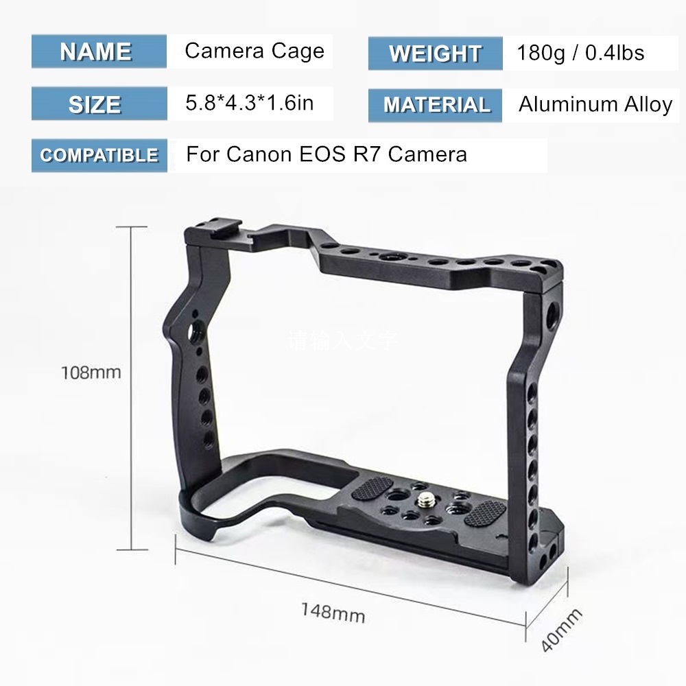 Compatible with Canon EOS R7 C - огляд і ціна Camera Cage Rig