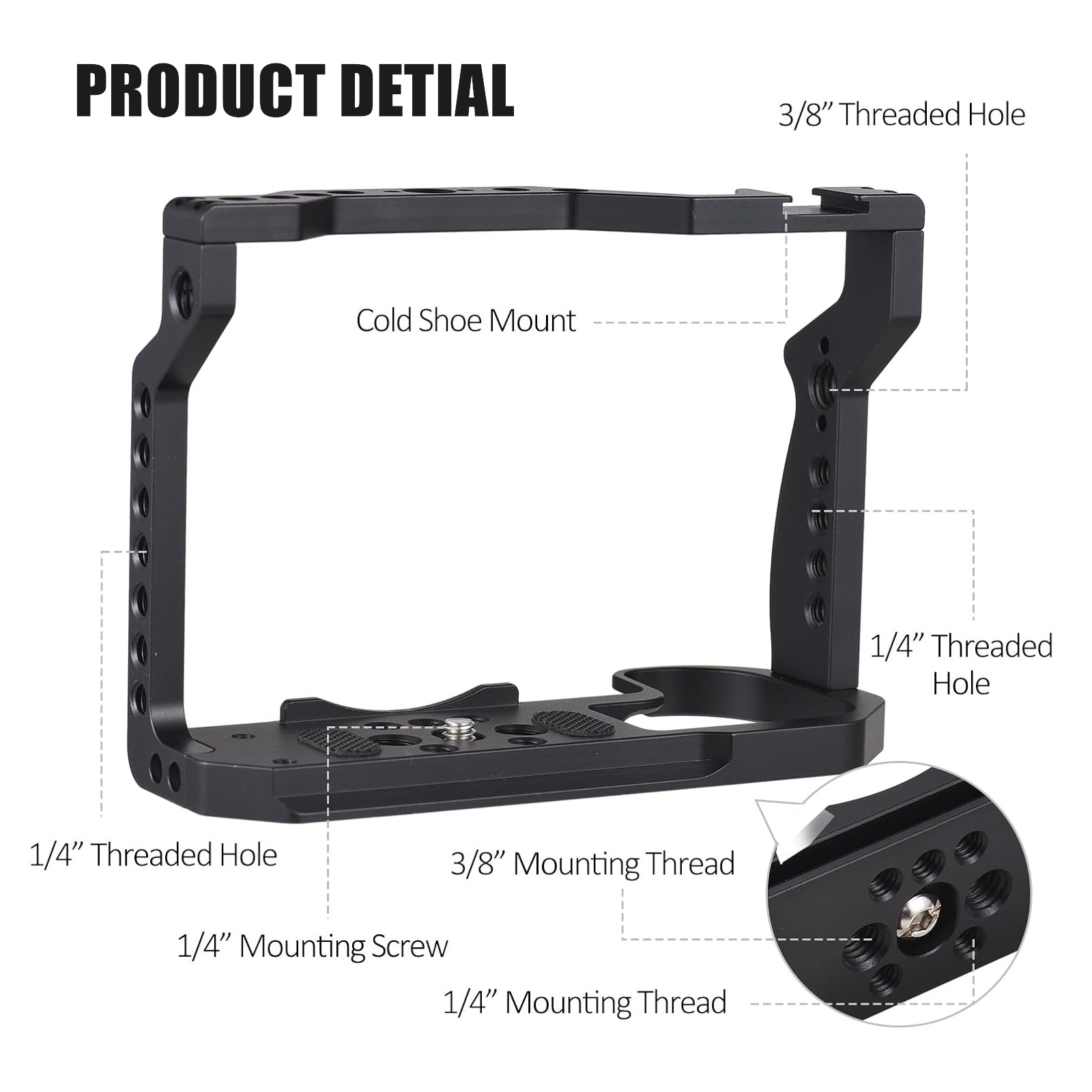 Compatible with Canon EOS R7 C - огляд і ціна Camera Cage Rig